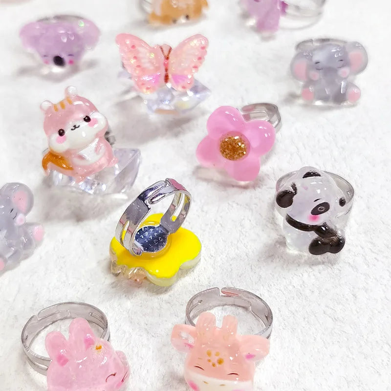 ゆびさきに広がる夢の世界!ユニコーンリングセット