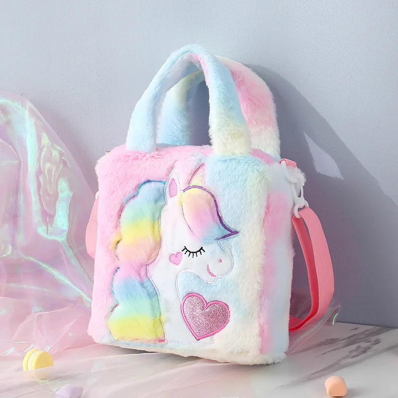 ふわふわユニコーンのショルダーバッグ