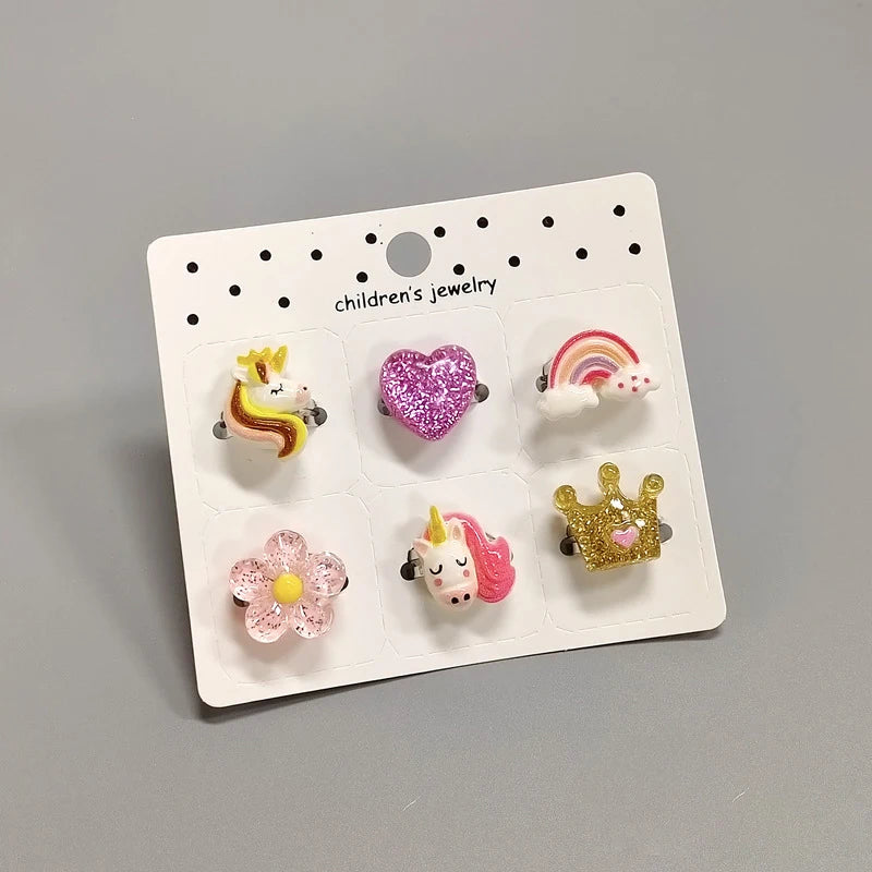 ゆびさきに広がる夢の世界!ユニコーンリングセット