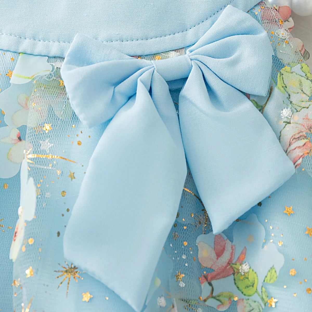 きらめくお花のドレス ユニコーンのプリンセスワンピース