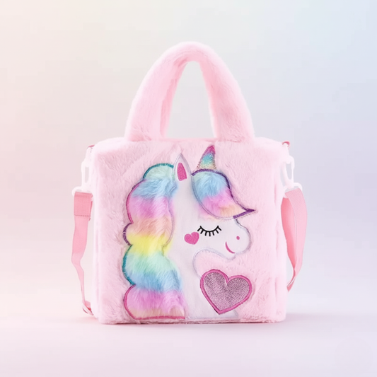 ふわふわユニコーンのショルダーバッグ