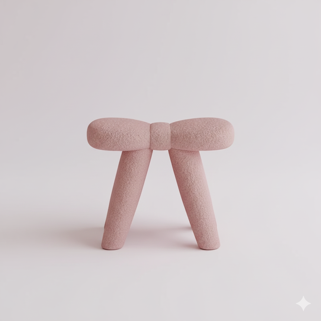 🎀 ふわもこリボンスツール