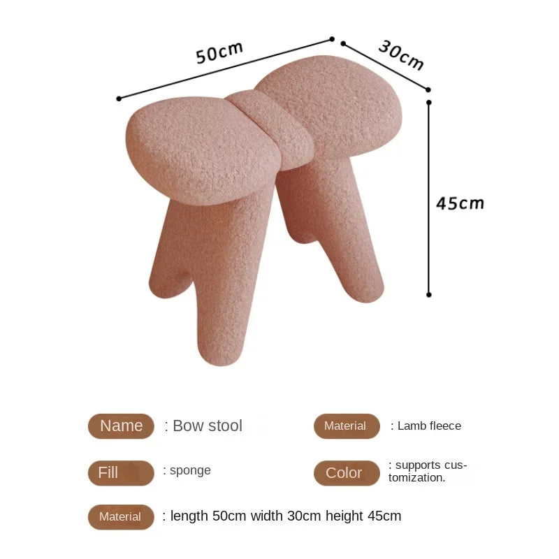 🎀 ふわもこリボンスツール