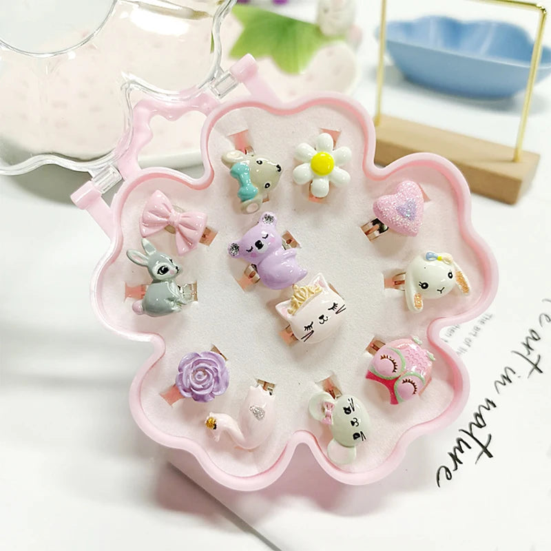 ゆびさきに広がる夢の世界！ユニコーンリングセット