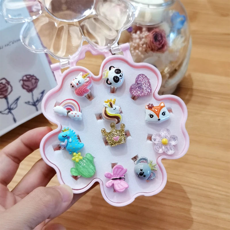 ゆびさきに広がる夢の世界！ユニコーンリングセット